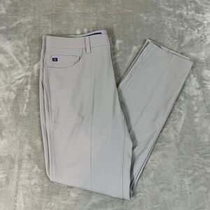 Stitch Heston Five Pocket Pants Mens 35x32 Gray Golf Performance Stretch Twill